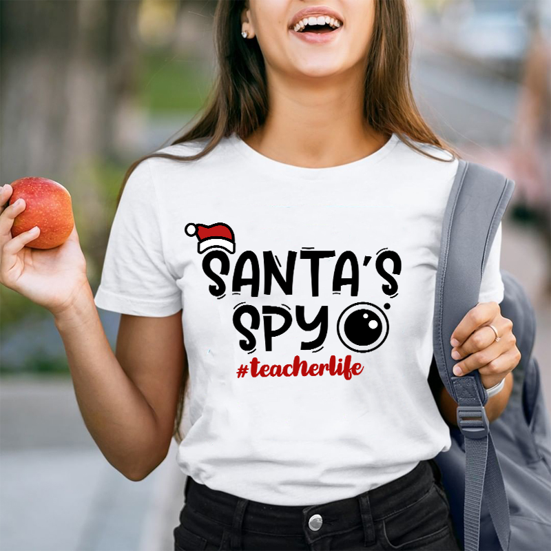 Santa's Spy Teacher T-Shirt