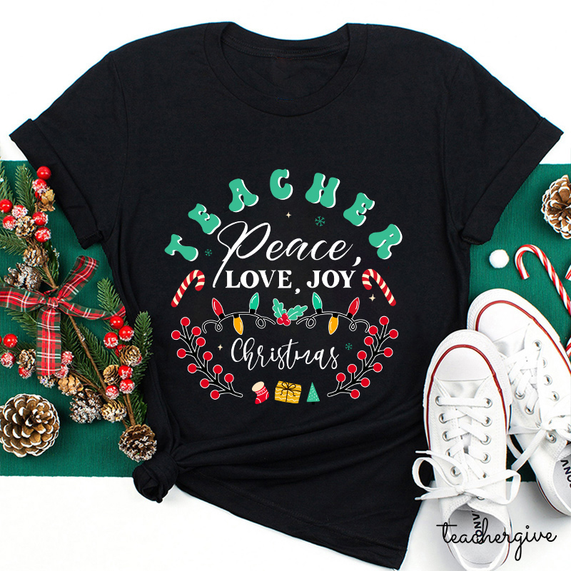 May Peace And Happiness Be With You Always Teacher T-Shirt