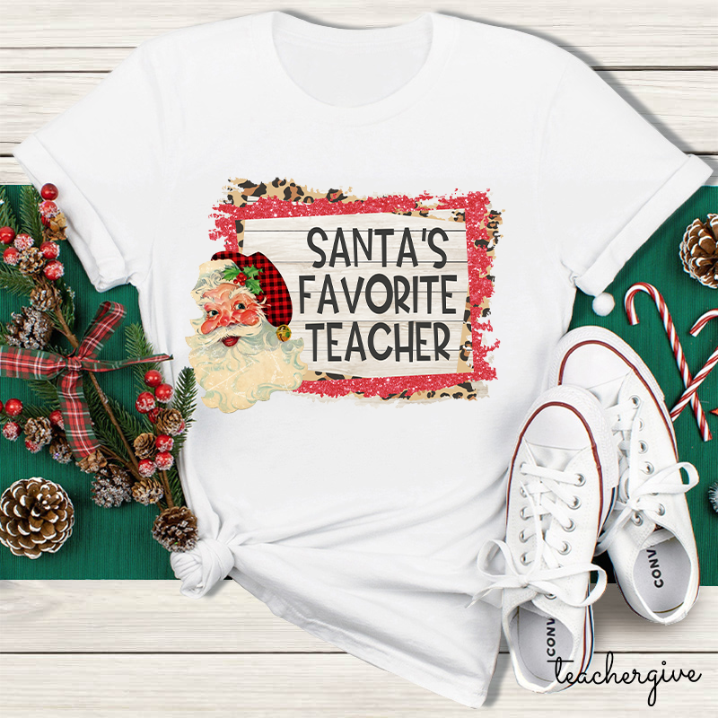 Santa's Favorite Teacher T-Shirt