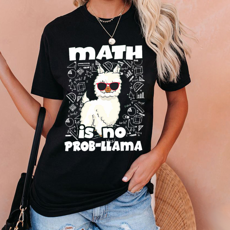 Math Is No Prob-Llama T-Shirt