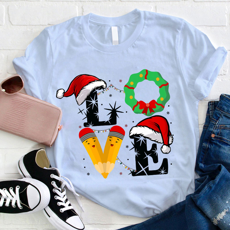 I Love Christmas Teacher T-Shirt