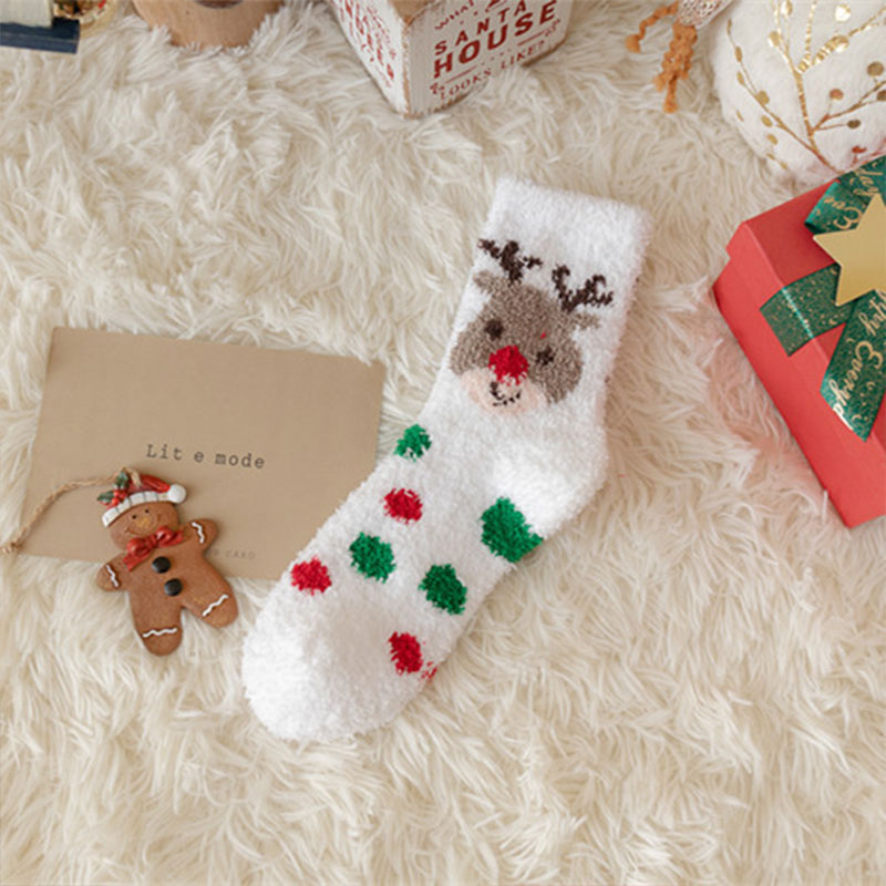 Cute Furry Striped Socks Teacher Socks