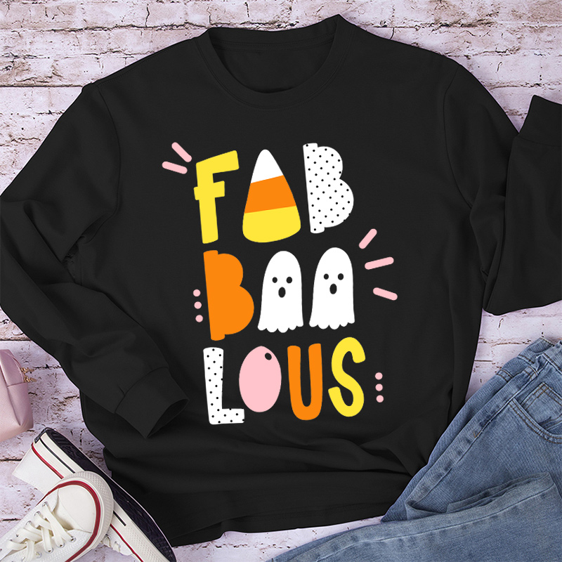 Fab Boo Lous Happy Sunny Vibes Long Sleeve T-Shirt