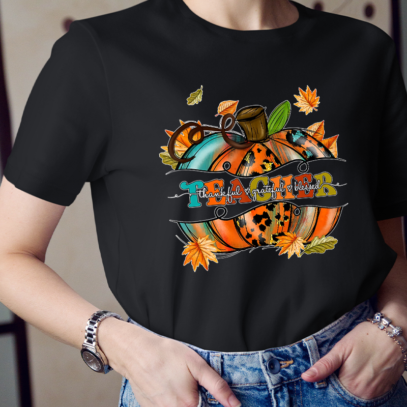 Pumpkin Teacher T-Shirt