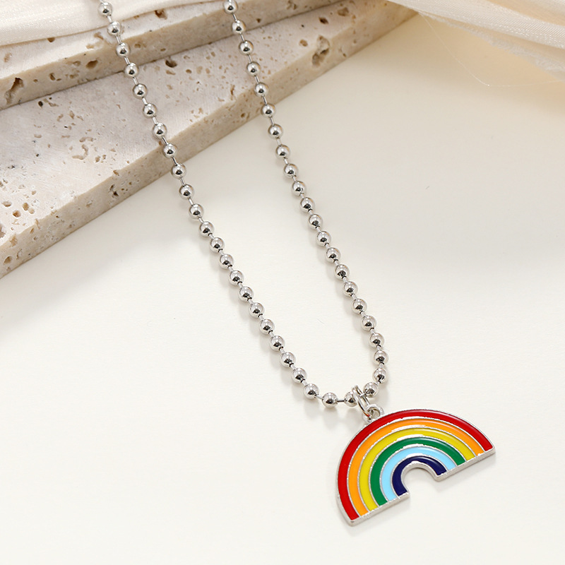Rainbow Bead Necklace