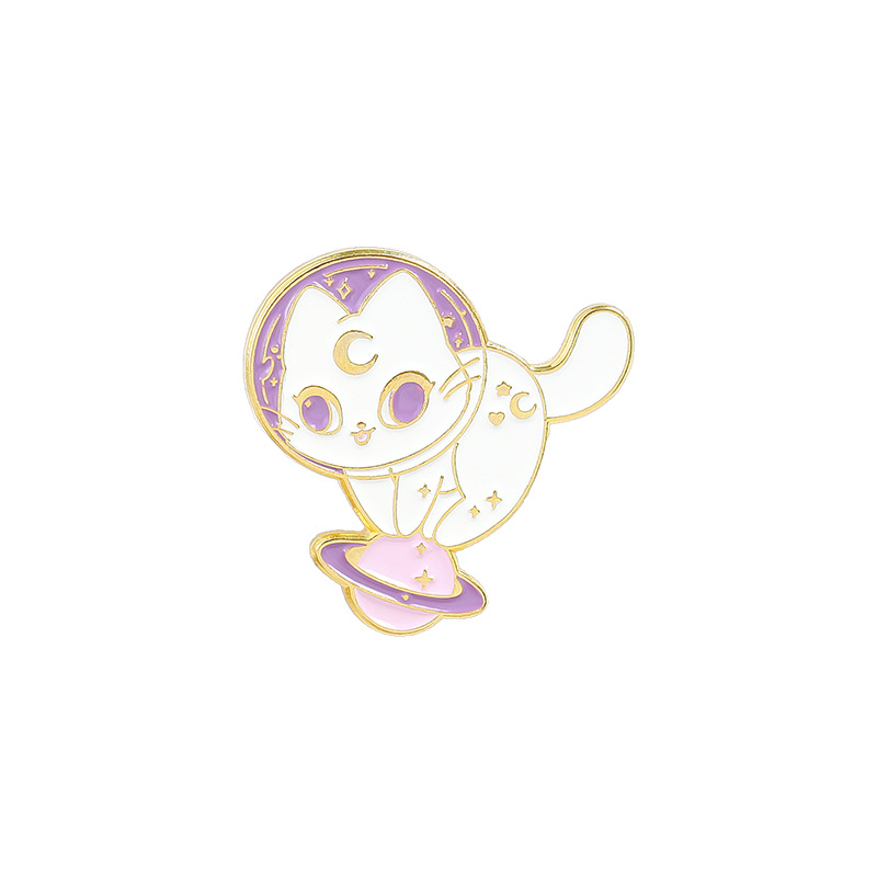 Cartoon Magic Cat Series Pin Set