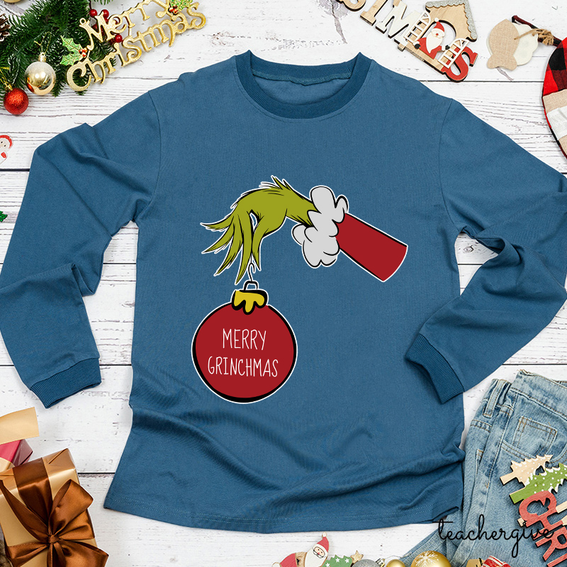 Steal Christmas Teacher Long Sleeve T-Shirt