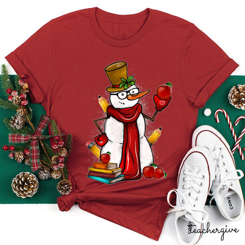 Come And Learn With The Snowman Teacher T-Shirt