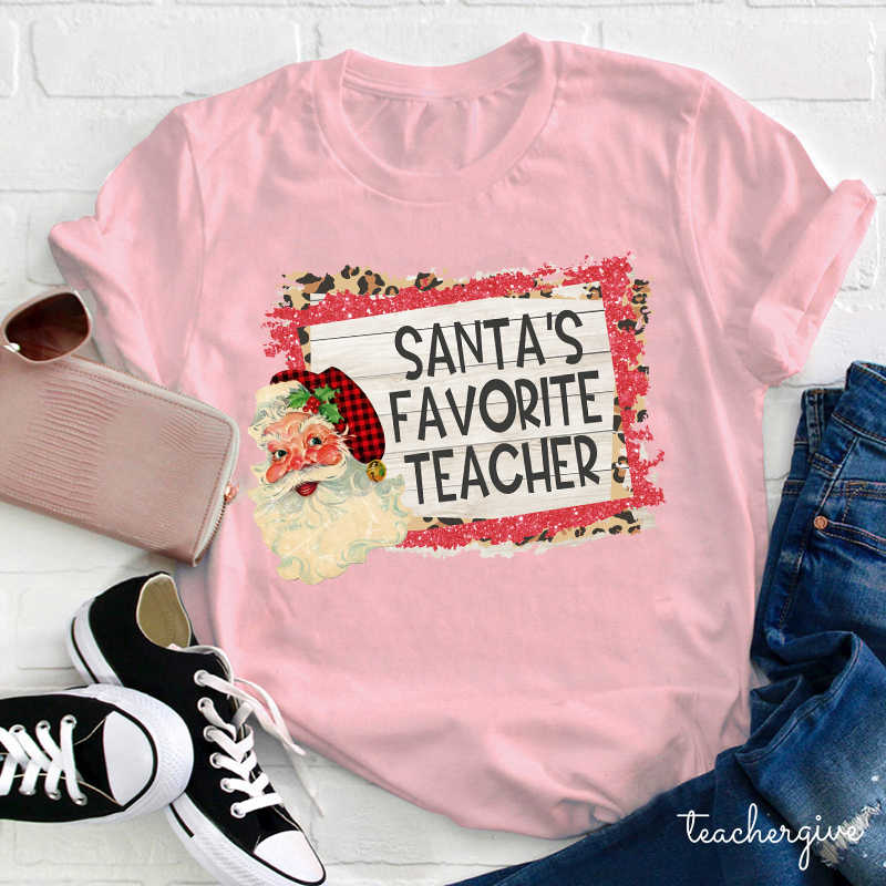 Santa's Favorite Teacher T-Shirt