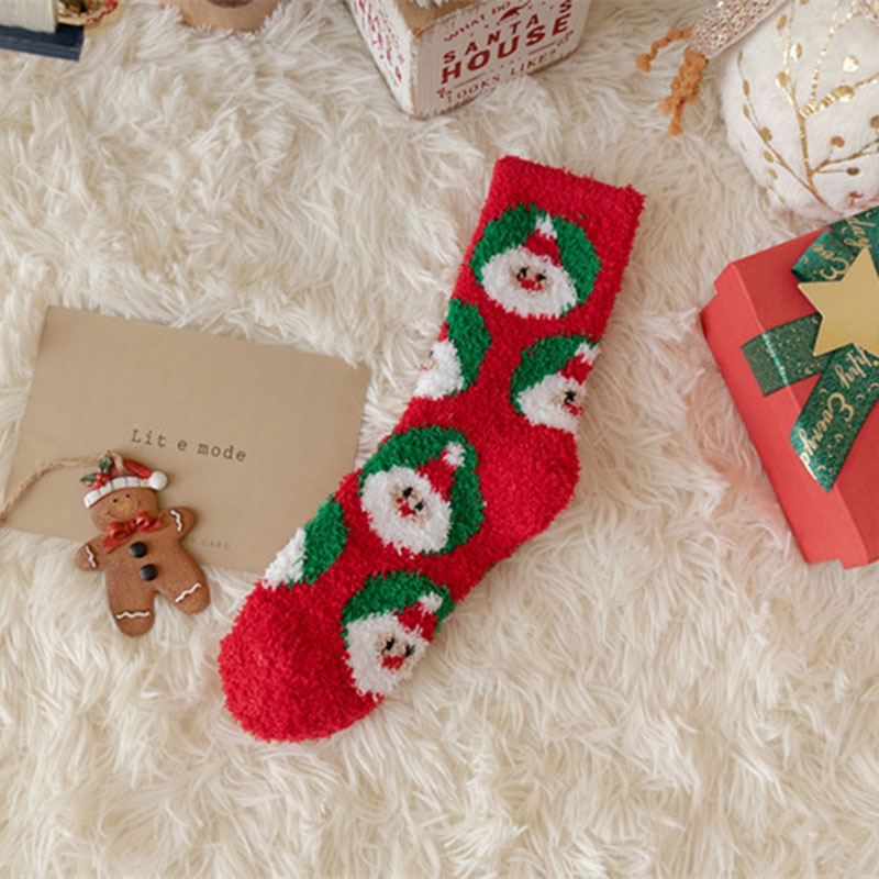 Cute Furry Striped Socks Teacher Socks