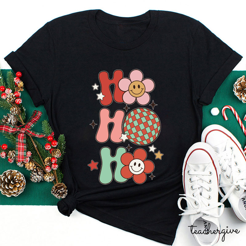 Ho Ho Ho It's Christmas Ball Time Teacher T-Shirt