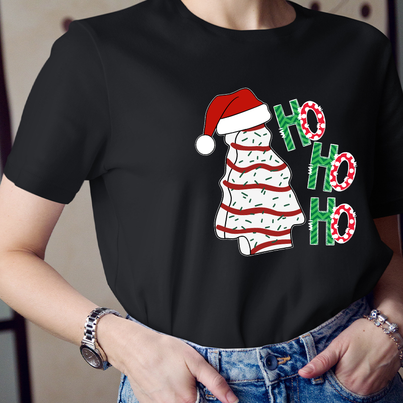 Ho Ho Ho Santa Claus Is Coming Teacher T-Shirt