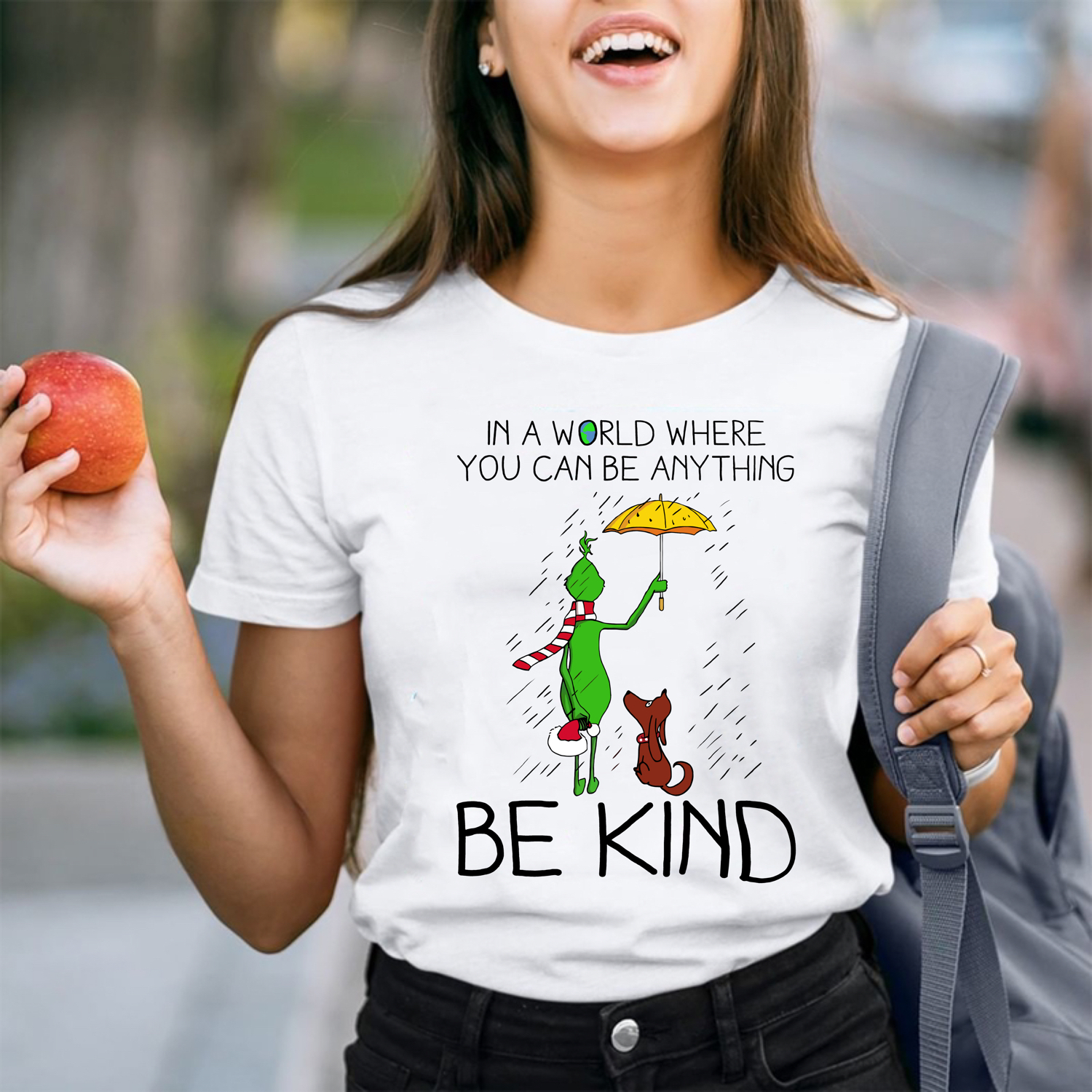 In A World Where You Can Be Anything Be Kind Teacher T-Shirt