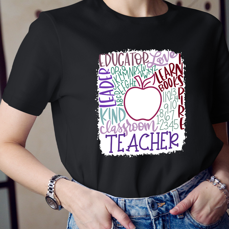 Teacher Love Apple Classroom T-Shirt