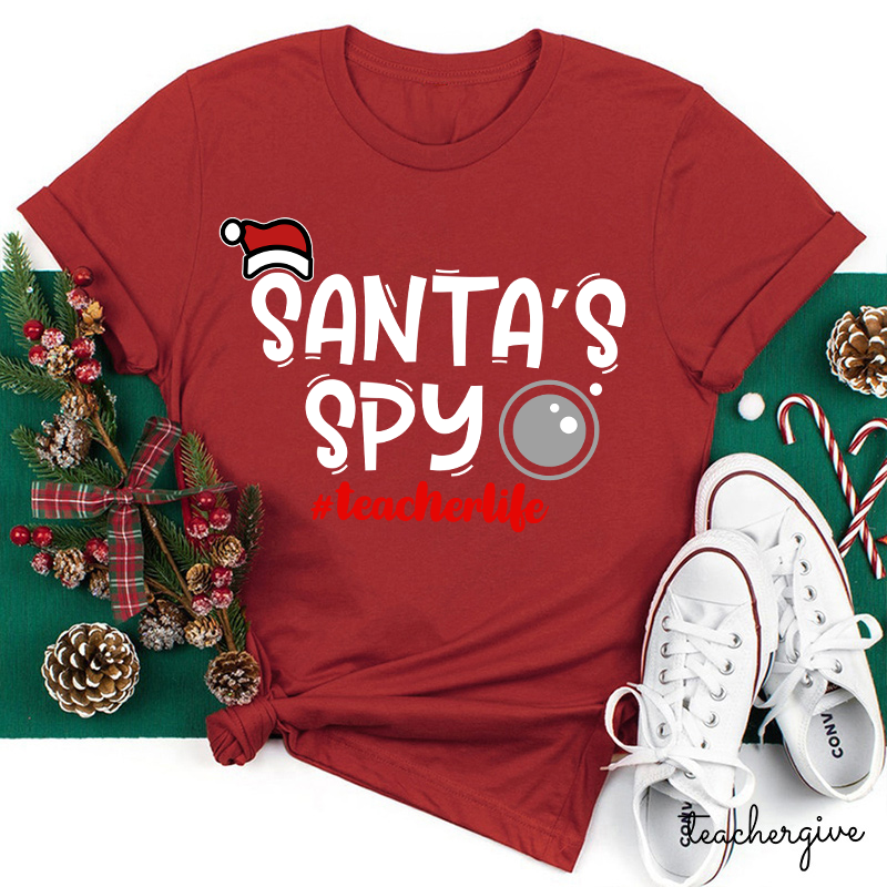 Santa's Spy Teacher T-Shirt