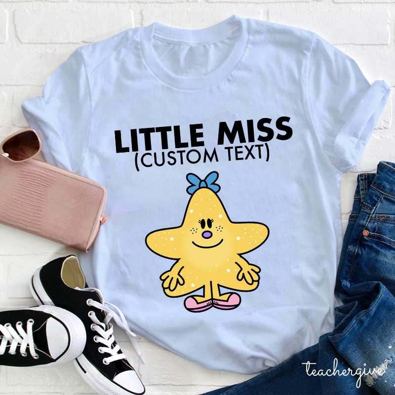 Personalized Little Miss Teacher T-Shirt