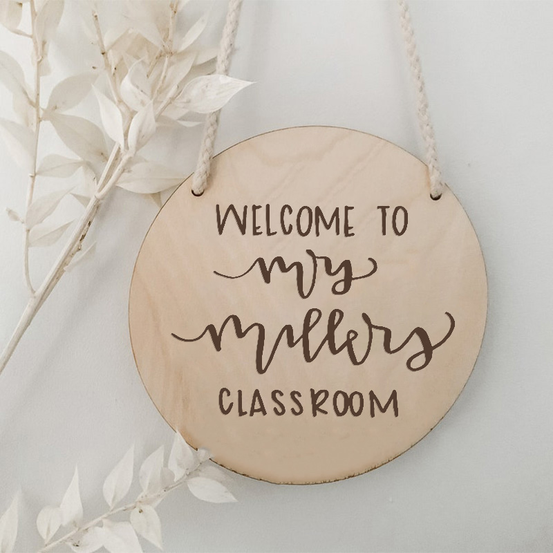 Personalized Welcome Classroom Door Sign