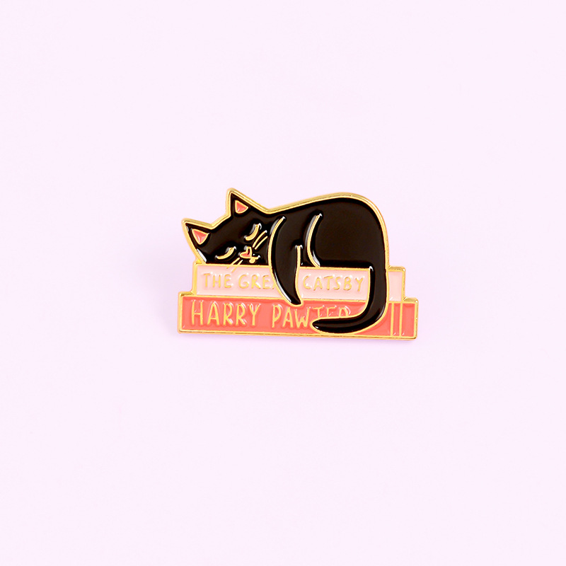 Cute Little Lazy Cat Pin