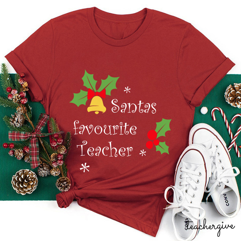 Santa's Favorite Teacher T-Shirt