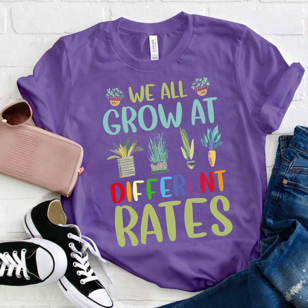 We All Grow At Different Rates Leaves T-Shirt