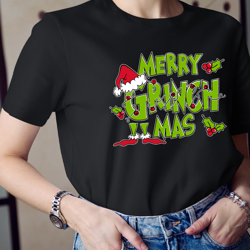 Merry Grinchmas Teacher T-Shirt