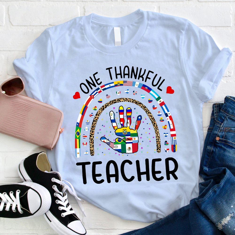 One Thankful Teacher Union Is Strength Teacher T-Shirt