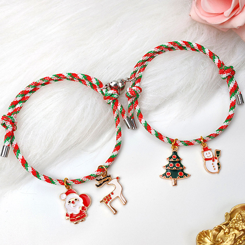 Merry Christmas Elements Metal Bracelet Set