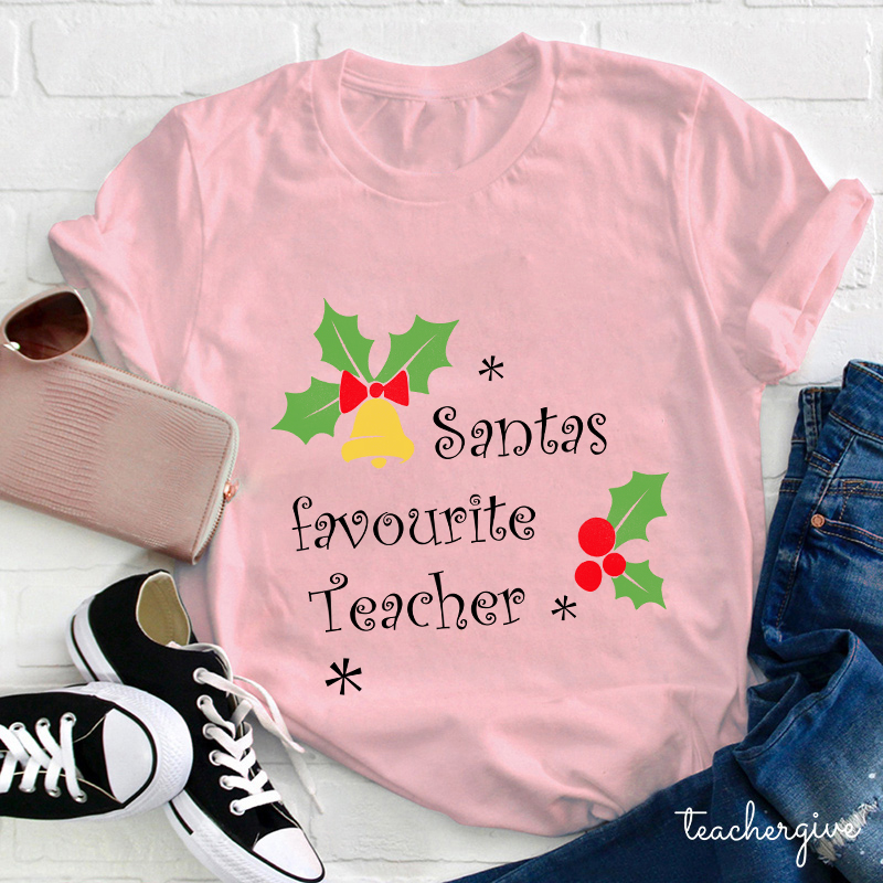 Santa's Favorite Teacher T-Shirt