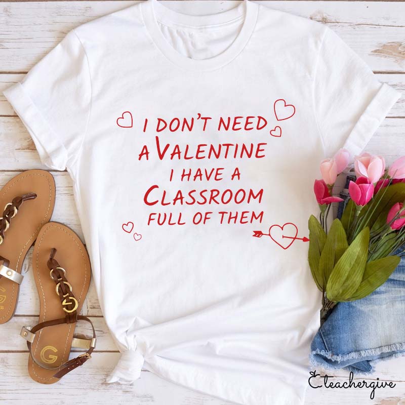One Loved Teacher Valentine Teacher Love T-Shirt