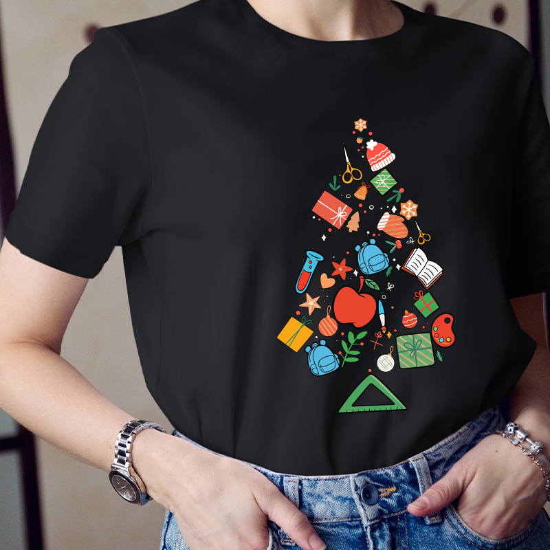 Christmas Tree Teacher T-Shirt