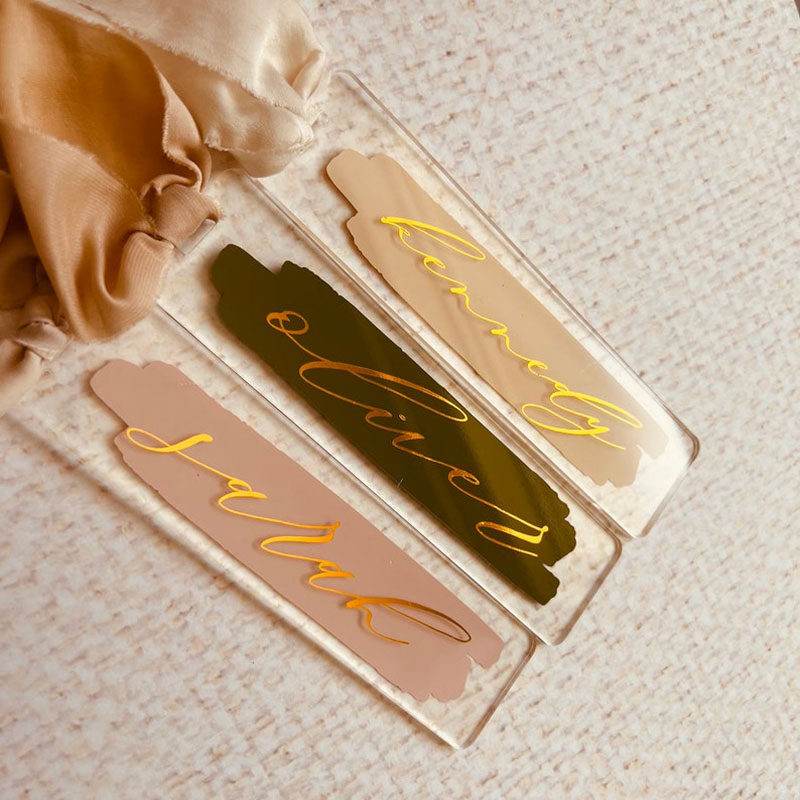 Personalized Silk Acrylic Bookmark
