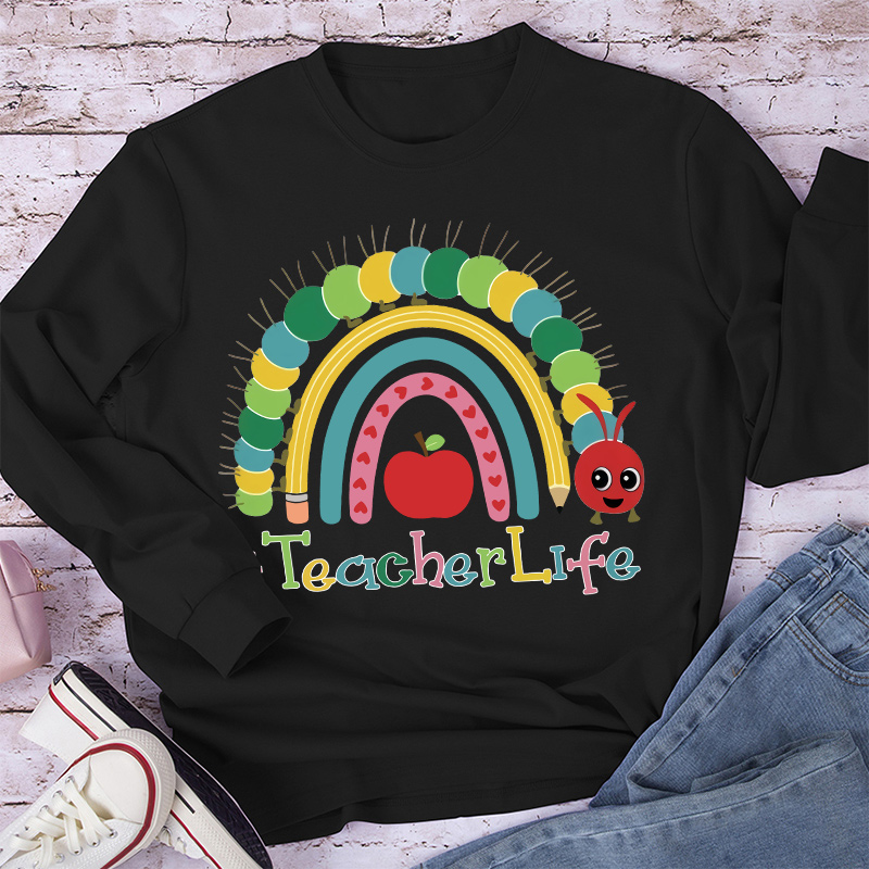 Alive Colourful Rainbow Long Sleeve T-Shirt