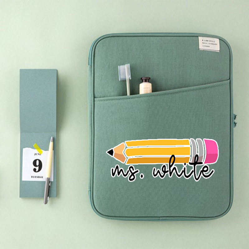 Personalized Pencil Teacher 13" MacBook Case