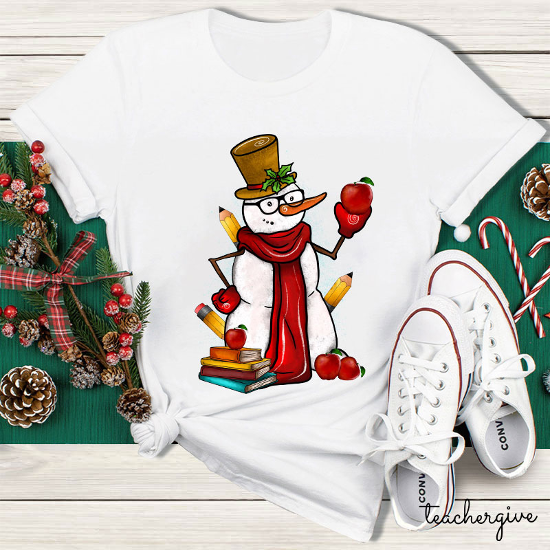 Come And Learn With The Snowman Teacher T-Shirt