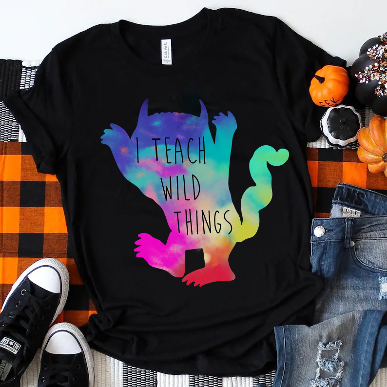 I Teach Wild Things Monster Teacher T-Shirt