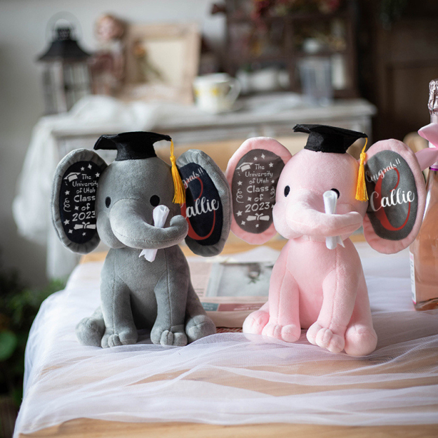 Personalized Graduation Keepsake Elephant