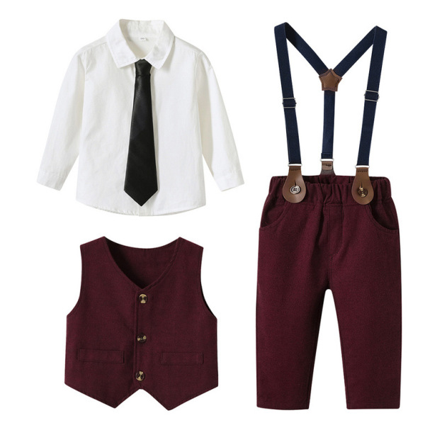 Boys' Three Piece Gentleman's Shirt Suit