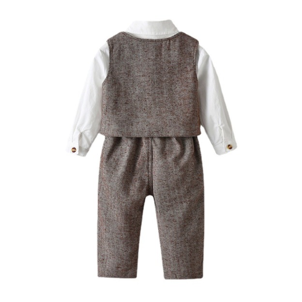  Three-piece Suit For Kids British Waistcoat Gentleman Suit