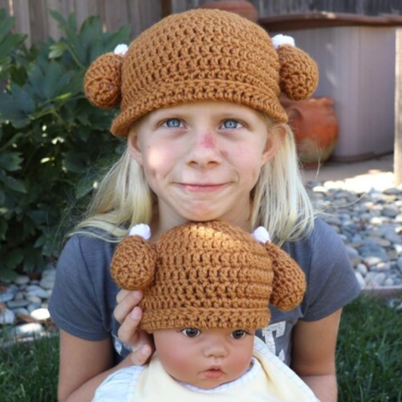 Hand-crocheted Parent-Child Chicken Drumstick Hat