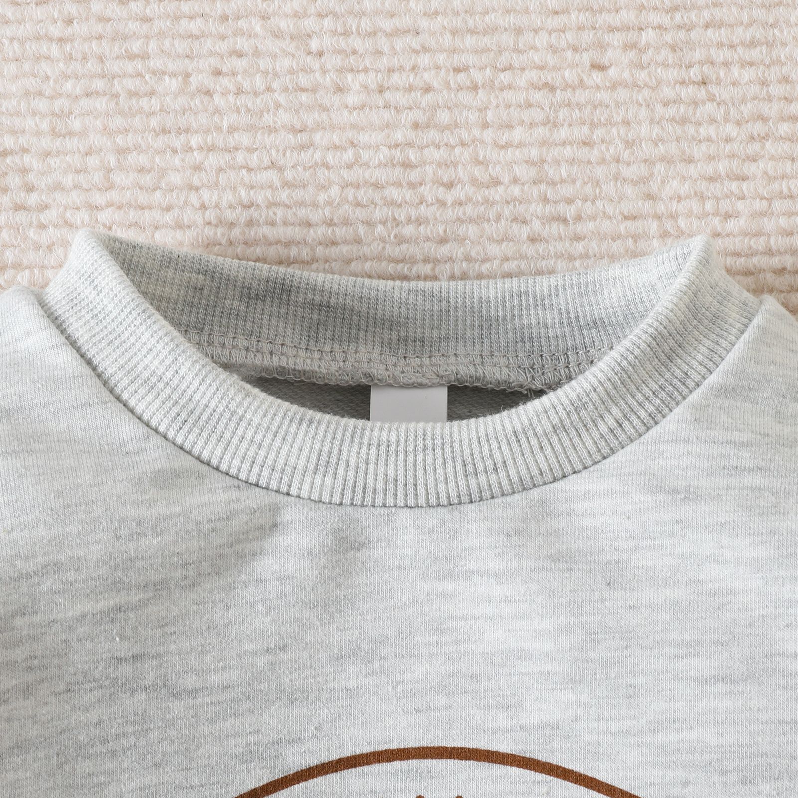 Alphabet Football Print Romper Long Sleeve