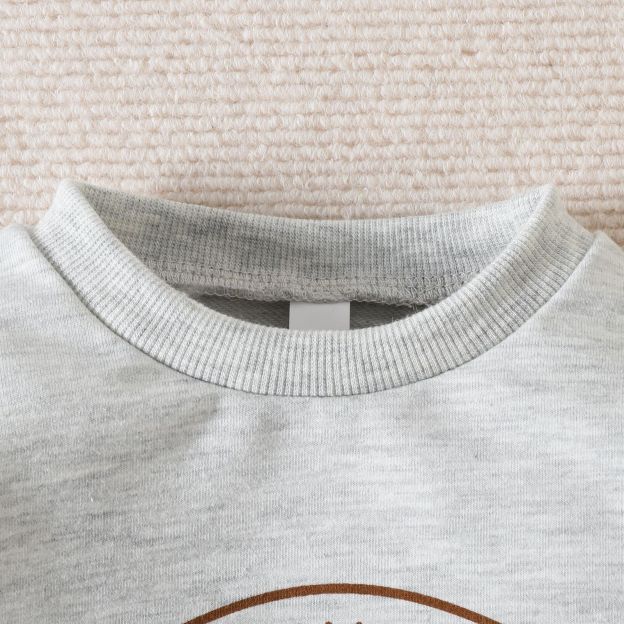 Alphabet Football Print Romper Long Sleeve