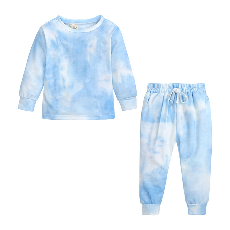 Tie-dye Print Kids Sports Suit Two-Piece Set