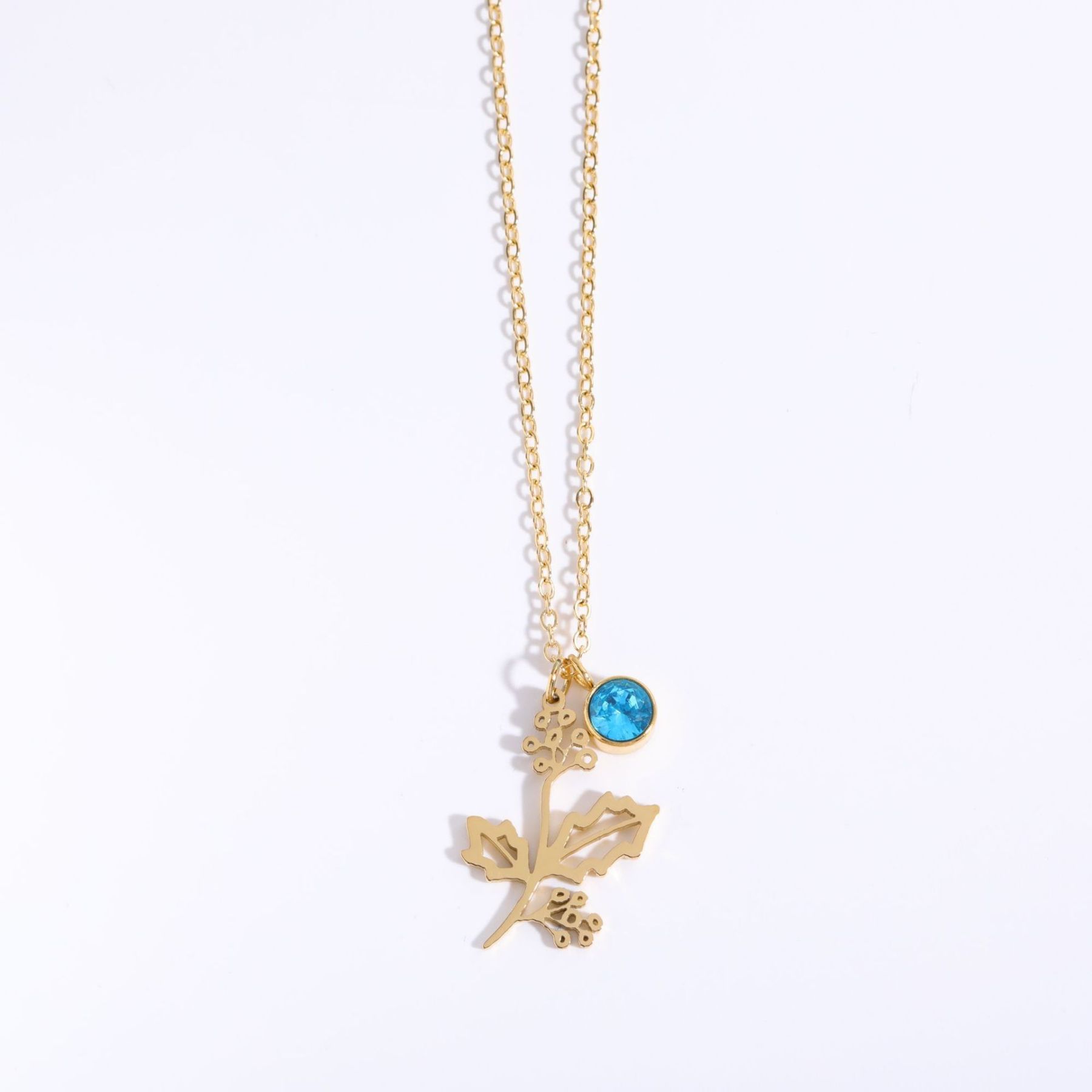 December Flower Clavicle Necklace For Mother's Day