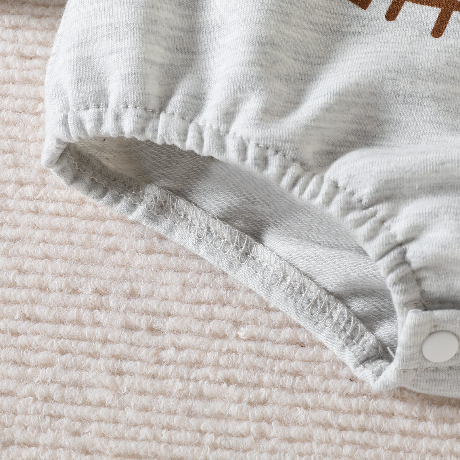 Alphabet Football Print Romper Long Sleeve