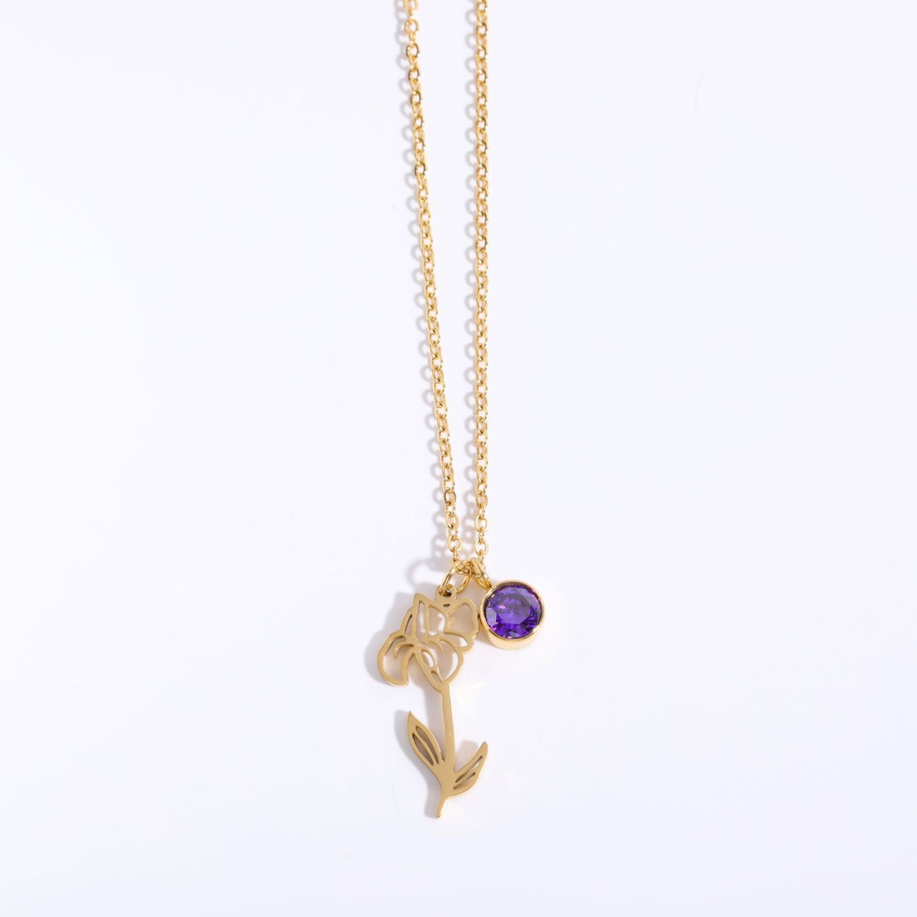 December Flower Clavicle Necklace For Mother's Day