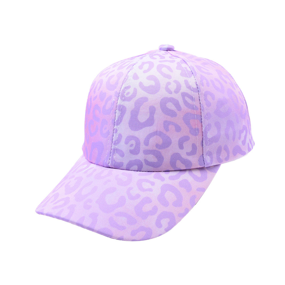 UPF 30+ Leopard Print Kids Baseball Hat