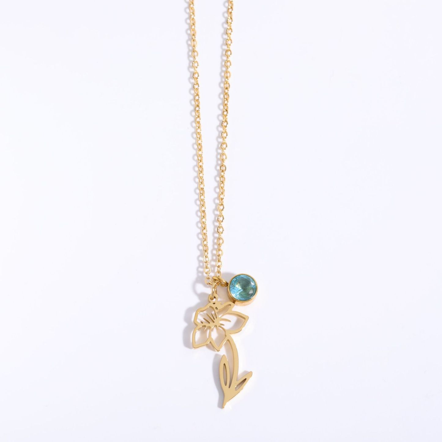 December Flower Clavicle Necklace For Mother's Day