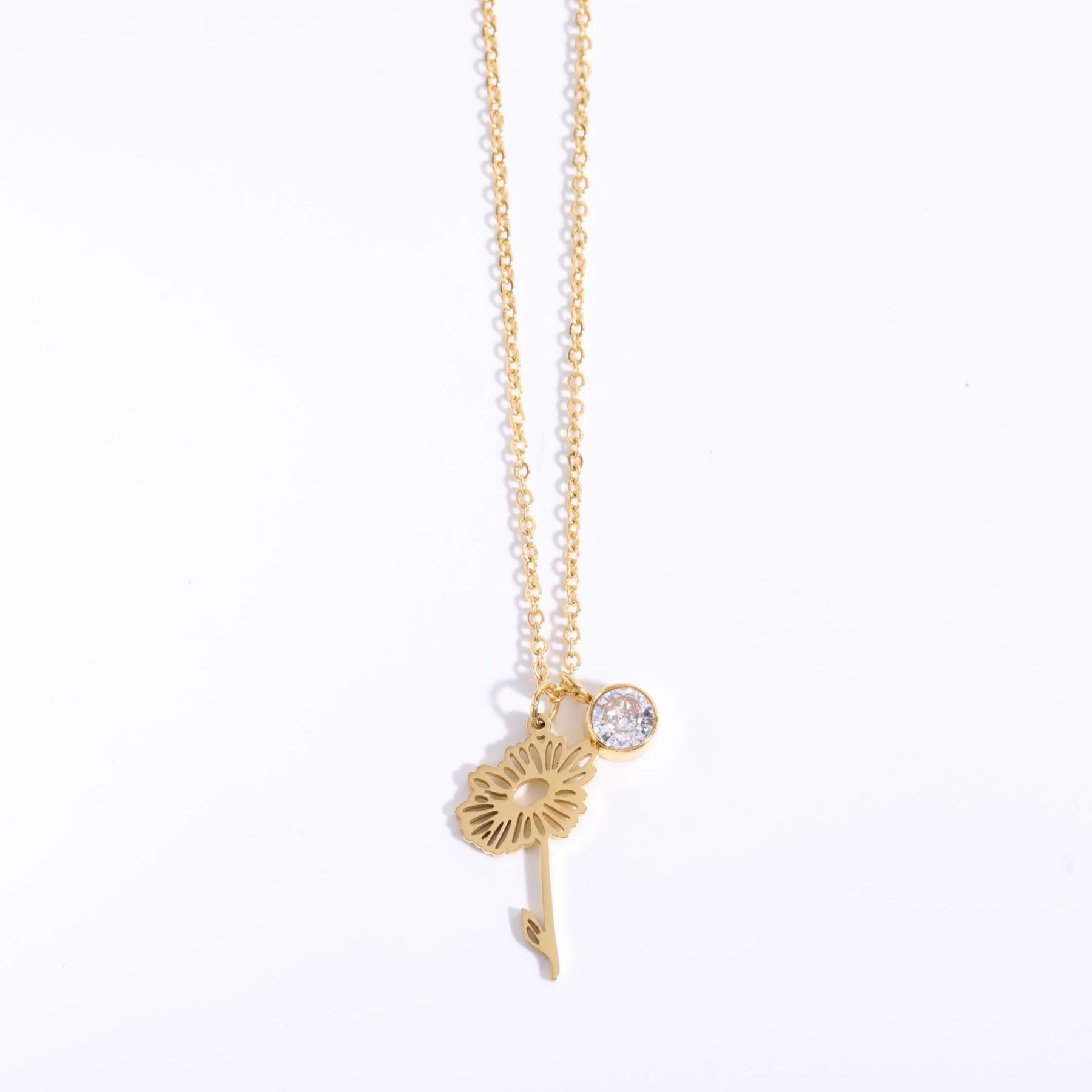 December Flower Clavicle Necklace For Mother's Day
