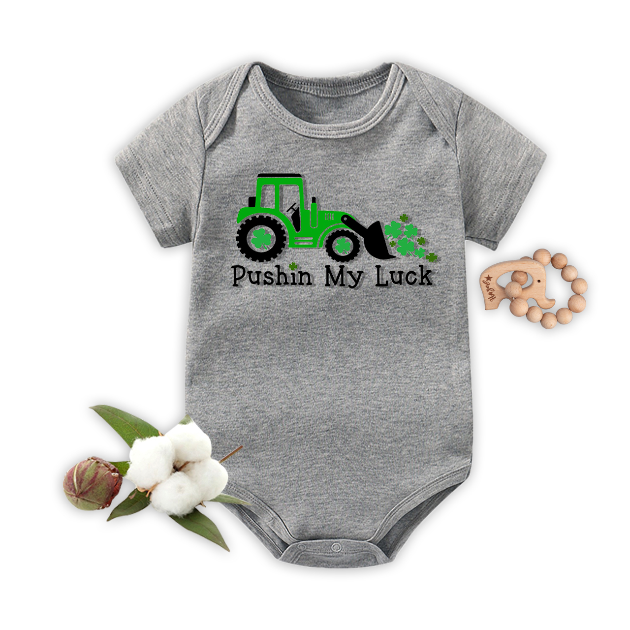 Pushin My Luck St Patrick's Day Bodysuit