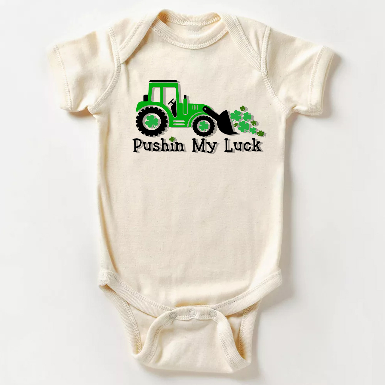 Pushin My Luck St Patrick's Day Bodysuit